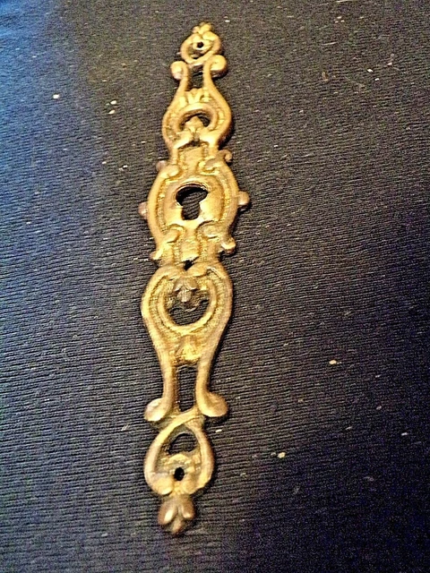 ancienne entrée de serrure en bronze patiné Art Nouveau-meuble/armoire