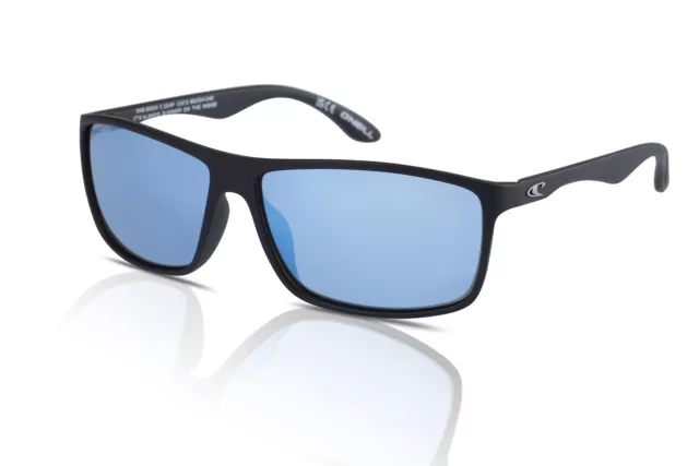O'Neill Sunglasses Polarised Men's ONS-9004 2.0 104P Matte Black/Ice Blue Mirror