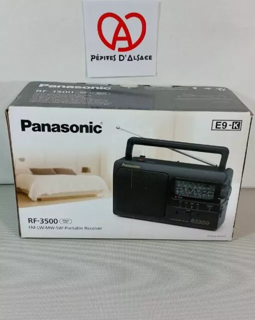 Panasonic GX500 RF-3500 Radio AM/FM Portable Piles Tuner E9-K 220v Vintage Neuf