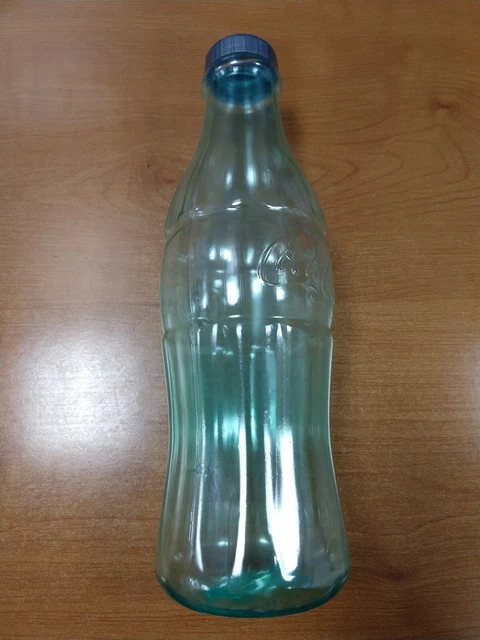 Coca-Cola Coke Coin Bank Clear 12" Tall *IMPERFECTION*  1B