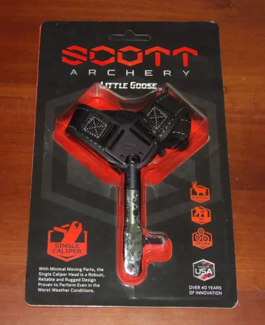 NEW Scott Little Goose II Bow Release 2 - Wrist Strap, Single Caliper- USA Made