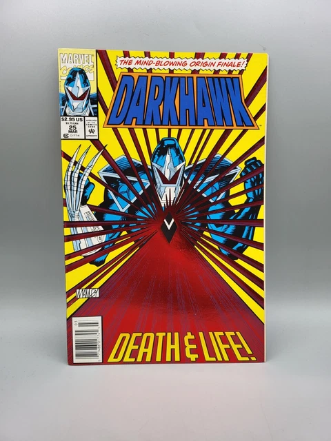 Darkhawk Vol 1 #25 March 1993 Death And Life Illustrated Newsstand Marvel Comic