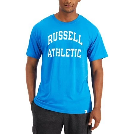 Russell Athletic Mens Archie Logo Graphic T-Sh Astor Blue S BRIGHTBLUE Size