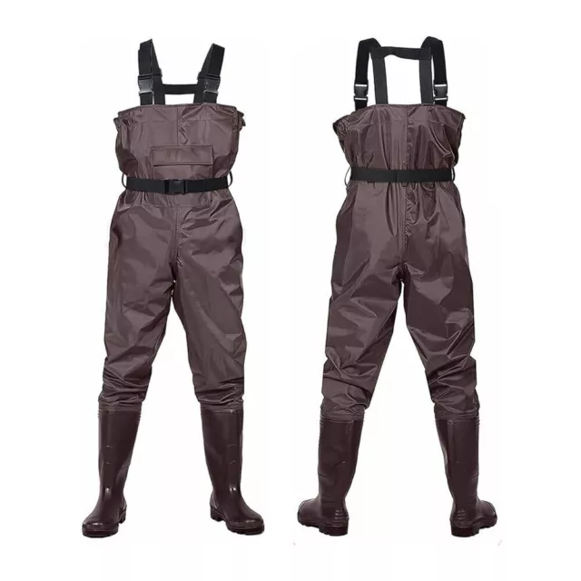 Height Pocket Belt Fishing Waders Overalls Waterproof Nylon PVC Breathable Chest