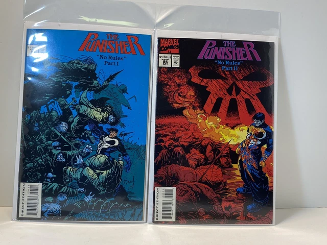 Marvel Comics PUNISHER #94 & #95 NO RULES SET PART I & II