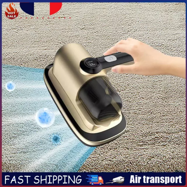Handheld Mite Remover 2 Gear UV Mattress Cleaner for Carpets Sofa (Gold) FR
