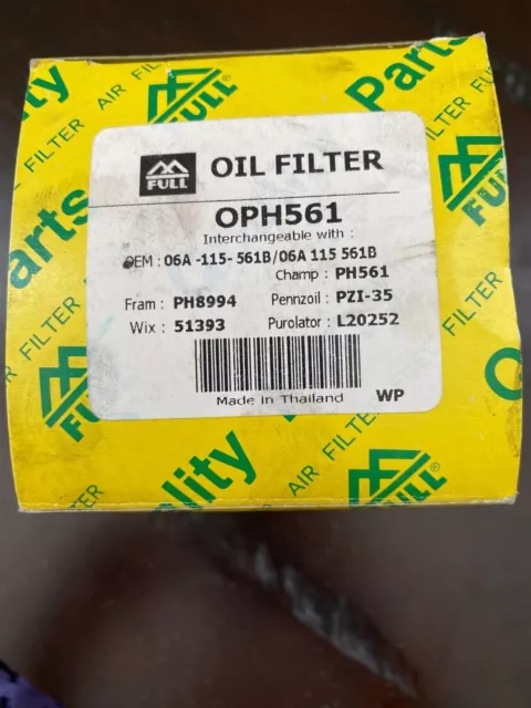 Full Brand Oil Filter OPH561 PH561 PZI-35 Purolator L20252 FRAM PH8994 WIX 51393 2