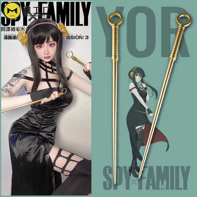 New Anime Spy X Family Yor Forger Cosplay Weapons Yor Briar Cos Props