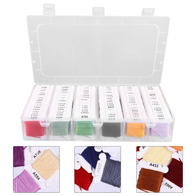1 Box 120 colori 4 metri Fili a punto croce Fili ricamo forniture