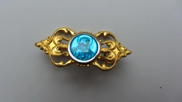Broche Ancienne Souvenir En Argent & Émail - Thème STRASBOURG - Occasion (manque D'émail)