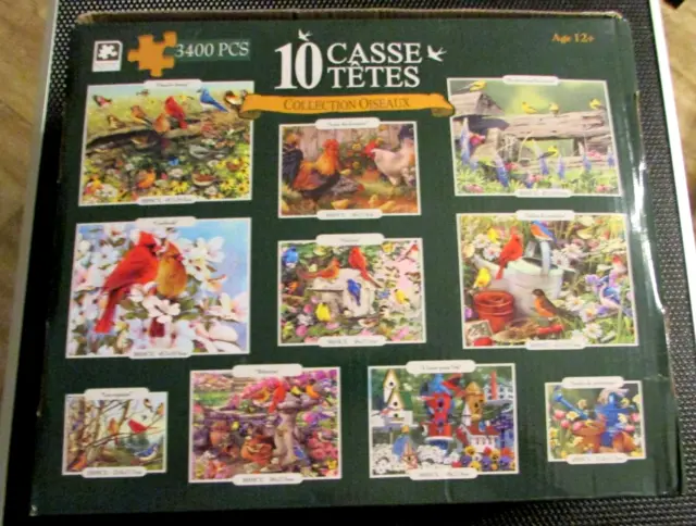 Karmin Birds Collection Jigsaw puzzles 3,400 Pieces- 10 puzzle with posters