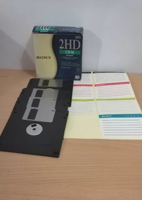 Sony 2HD IBM Formatted 3.5 Floppy Discs X4