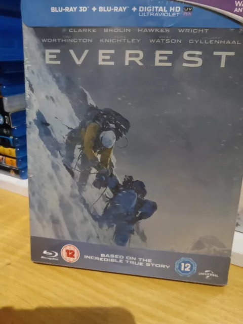 Everest 3D & 2D BLU RAY STEELBOOK UK Release NEW & SEALED