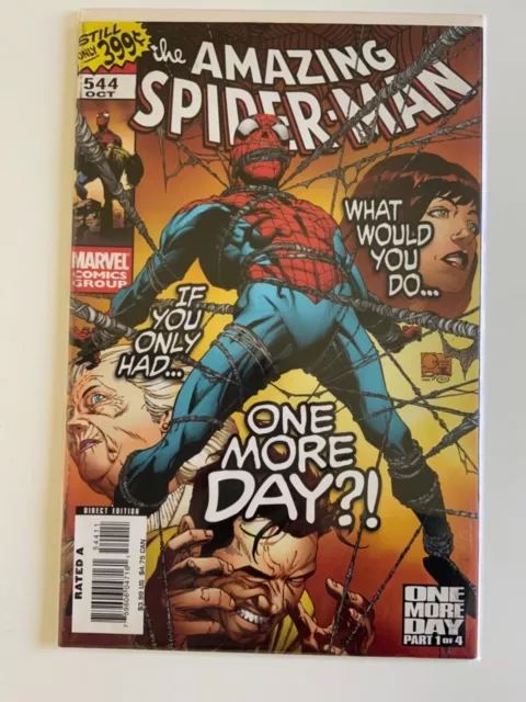 The Amazing Spiderman 544 October Part 1 of 4 One More Day Marvel Comics Group