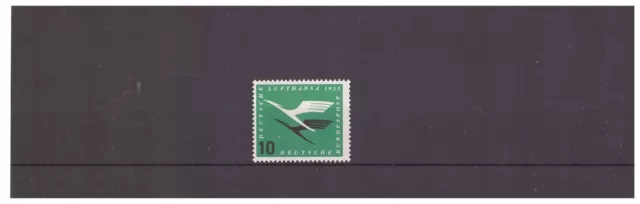 B9 Bund 1955 postfr.  Deutsche Lufthansa. MiNr 206 I, Balk. d. "E" unterbr. gepr