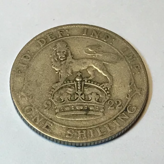 Great Britain George V - ONE 1 SHILLING  1922  ARGENTO
