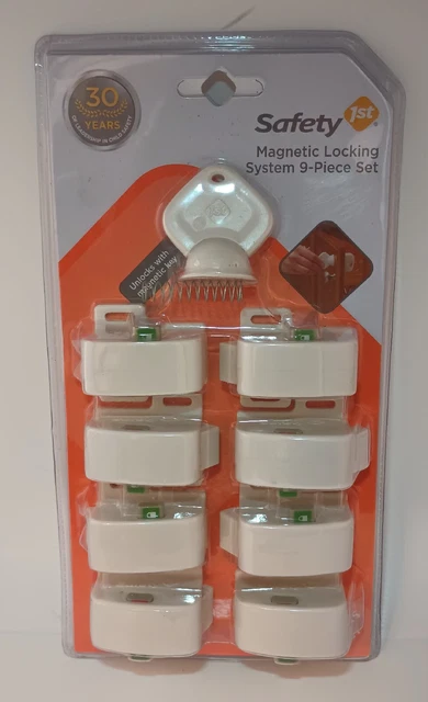 Sistema de bloqueo de lujo Safety 1st (8 cerraduras, 1 llave), a prueba de niños, nuevo