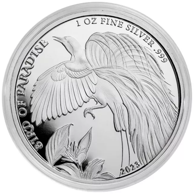 Papua Neuguinea 1 oz Silber 999 1 Kina 2023  Bird of Paradise * St * 2