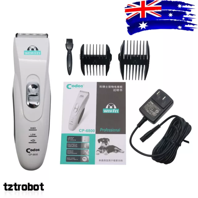 CP-6800 Electric Pet Hair Trimmer Codos Dog Cat Grooming Clipper Shaver Razor AU