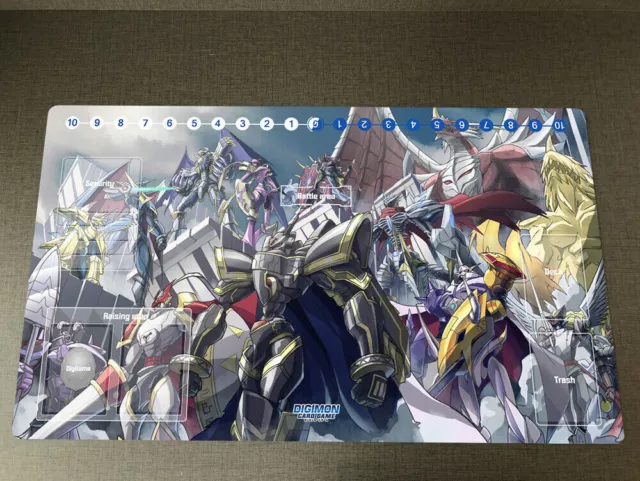 Digimon Duel Playmat DTCG CCG Mat Pad Omegamon Dukemon Trading Card Game Mat