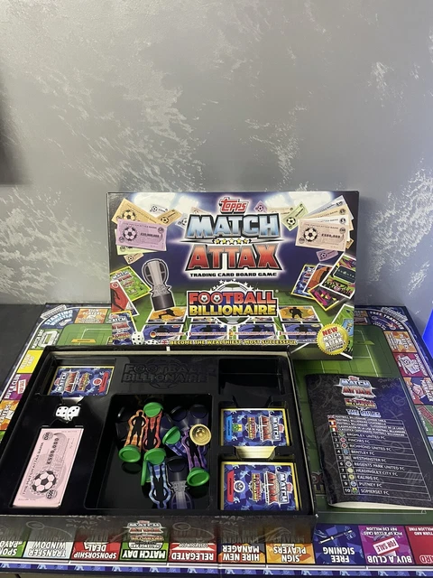 Football Billionaire Match Attax Edition Trading Card Board Game Complete & VGC