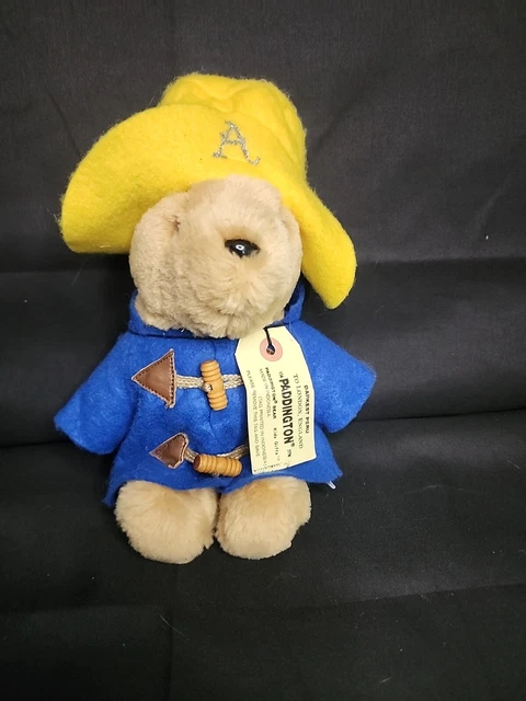Paddington Bear Vintage Plush 9” 1981 Blue Coat New With Label Kids Gifts Sears