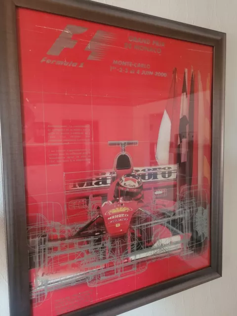 Plakat F1 Michael Schumacher Monaco 2000