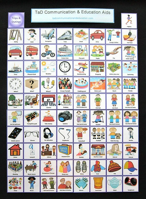 TRIPS & OUTINGS CARDS Autism Visual Aids ADHD PECS SEN ADHD Dementia ...