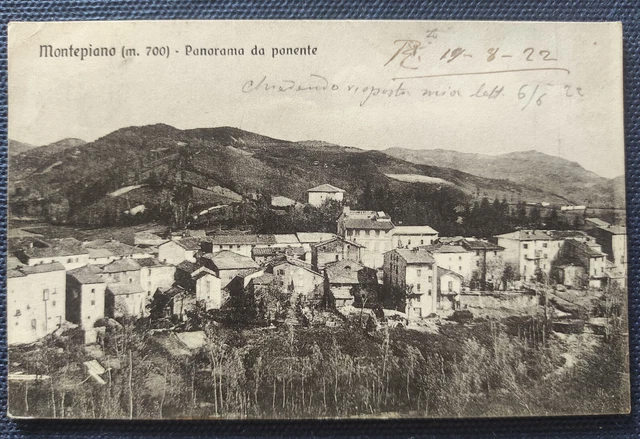 Montepiano Panorama Da Ponente  - Vernio Prato - Viaggiata 1922 - 3641