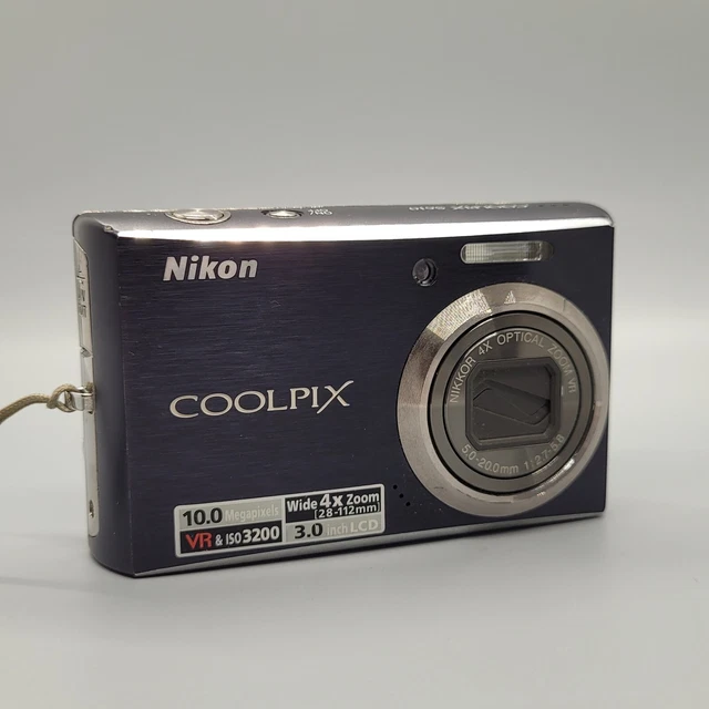 Nikon Coolpix S610 10.0MP Compact Digital Camera Black Tested
