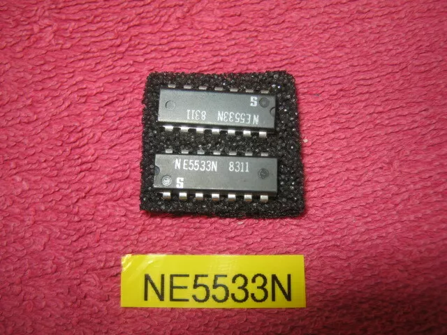 x2 NE5533N Integrated Circuit - CASE: DIP14