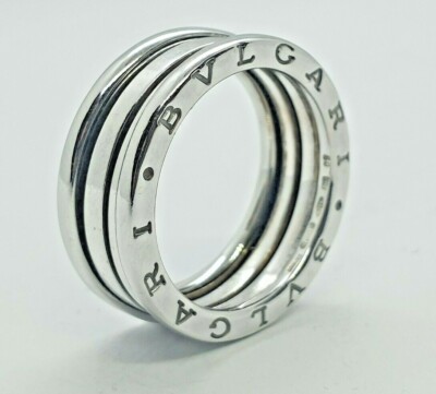 Bvlgari BVLGARI B.ZERO1 ANELLO A UNA FASCIA IN ORO BIANCO 18 KT LISTINO €1490 BOX&PAPERS 
