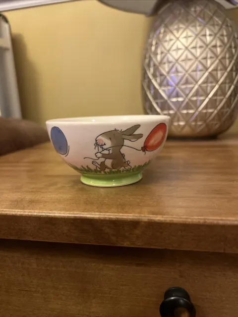 WHITTARD OF CHELSEA Hand Painted EASTER BUNNY Small Bowl NICK BUTTERWORTH 2005
