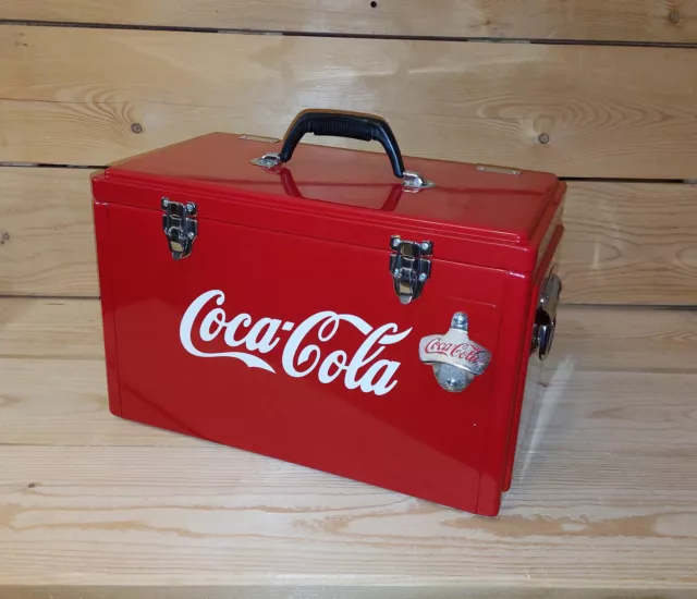 Red Coca Cola Cooler Replica 49x27x30cm XL Cooling Box 6,6 gal/25 Liter Beverage