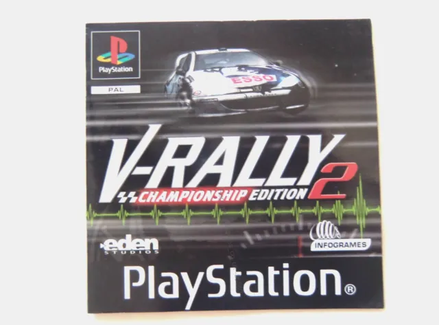 56560 Instruction Booklet - V-Rally 2 Championship Edition - Sony PS1 Playstatio