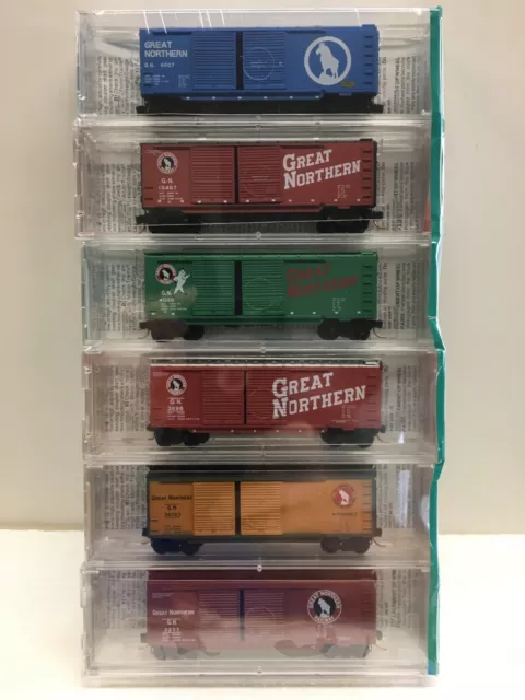 N Scale Micro Trains MTL SP RUN 02-16 Western Road Pack #2 Great Northern 6-Pack