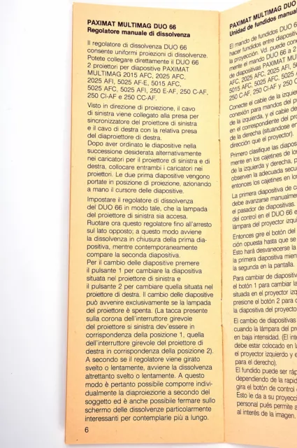 Braun Paximat DUO66 regolatore manuale di dissolvenza per diaproiettori 3