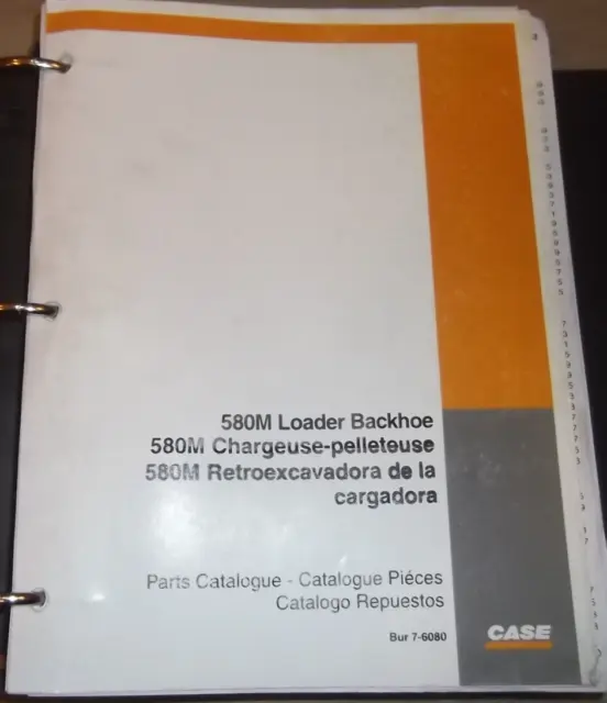 Case 580M Backhoe Loader Illustrated Parts Manual Book Catalog