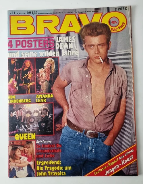 Bravo 11 vom 8.3.1979  James Dean / ABBA / Adverts / Grönemeyer / QUEEN (D614)