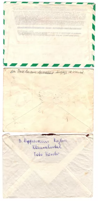 Österreich 2 Privatganzsachen & Brief Trachten Sonderporto & Ballonpost 1951/52 2