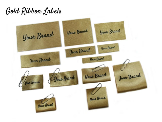 Personalised Custom Handmade Flat Folded Sew In Ribbon Fabric Clothes Labels