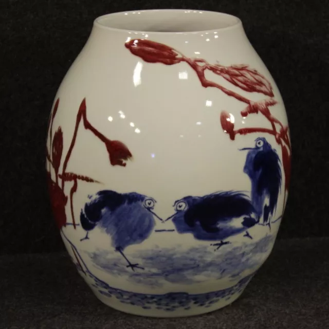 Chinesische Vase Möbel Objekt orientalisch antik Stil Tasse aus bemalt Keramik