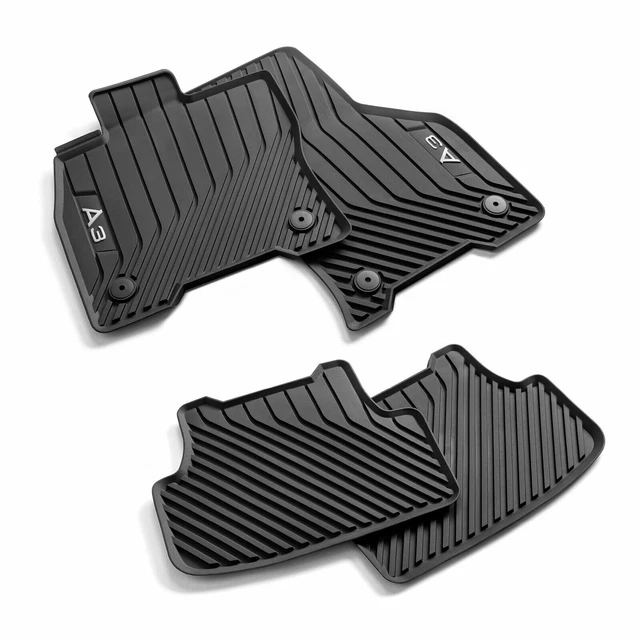ORIGINAL AUDI A3 8Y All weather Rubber Floor Mats Carpets 4pcs Front