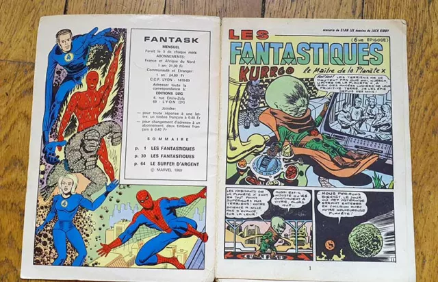 Fantask N°3 - Éditions Lug (1969) - Mensuel - Version Originale - Bon État ! 3