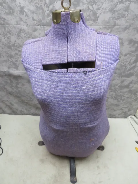 Vintage Sewing Seamstress MCM Dress Form Torso Mannequin Adjustable Height