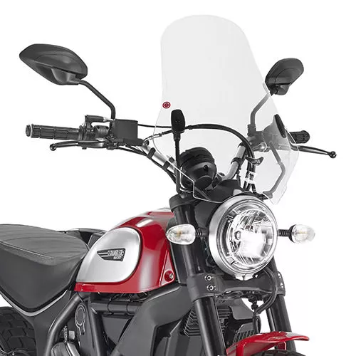 Parabrisas + Kit de Montaje para Ducati Scrambler Icon 800 KAPPA MOTO 7407AK