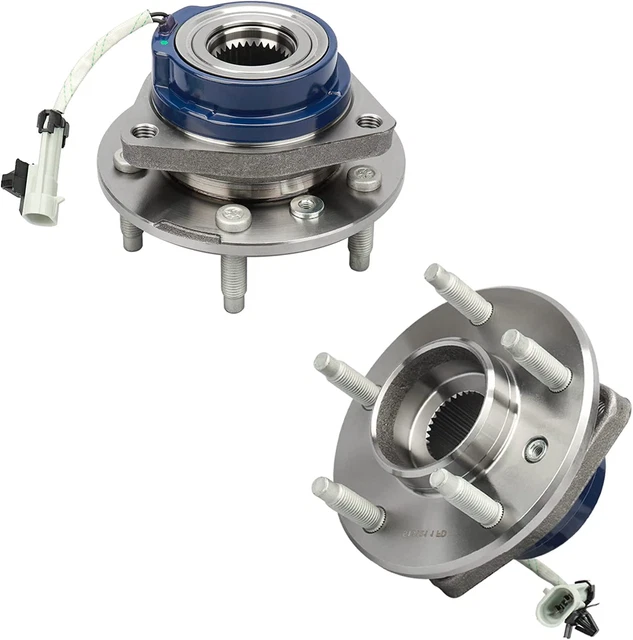 513121-2P (Pair) Front Wheel Hub & Bearing Assembly 5 Lug with ABS for Chevy Imp