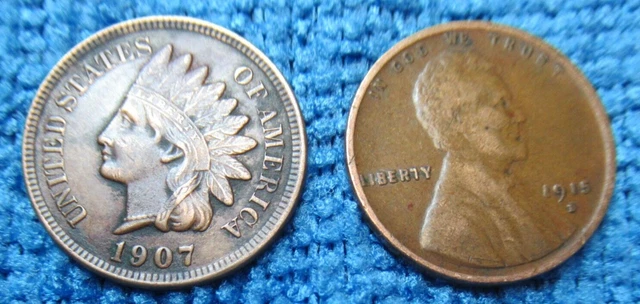 50 Indian Head Penny Wheat Cent Penny Roll From Estate Collection  R-720