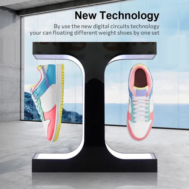 Rotating Magnetic Levitation Shoe Display Stand Nike Limited Edition Collector