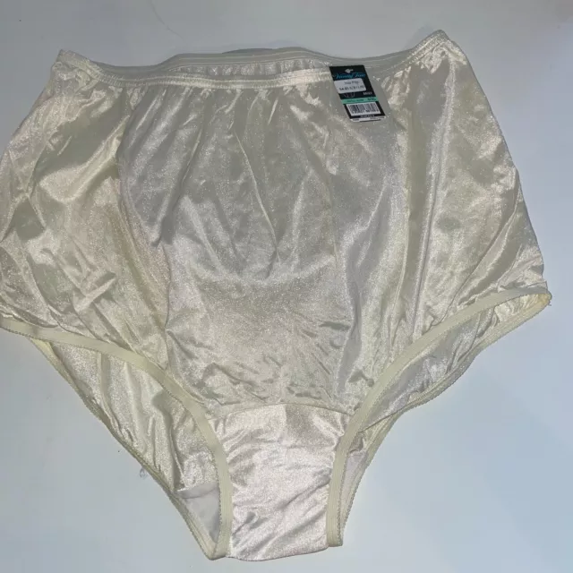 Vtg White Nylon Granny Panties 9 XL 3 Pr Underwear Si… - Gem